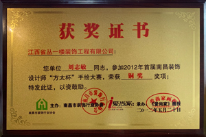 手绘大赛铜奖